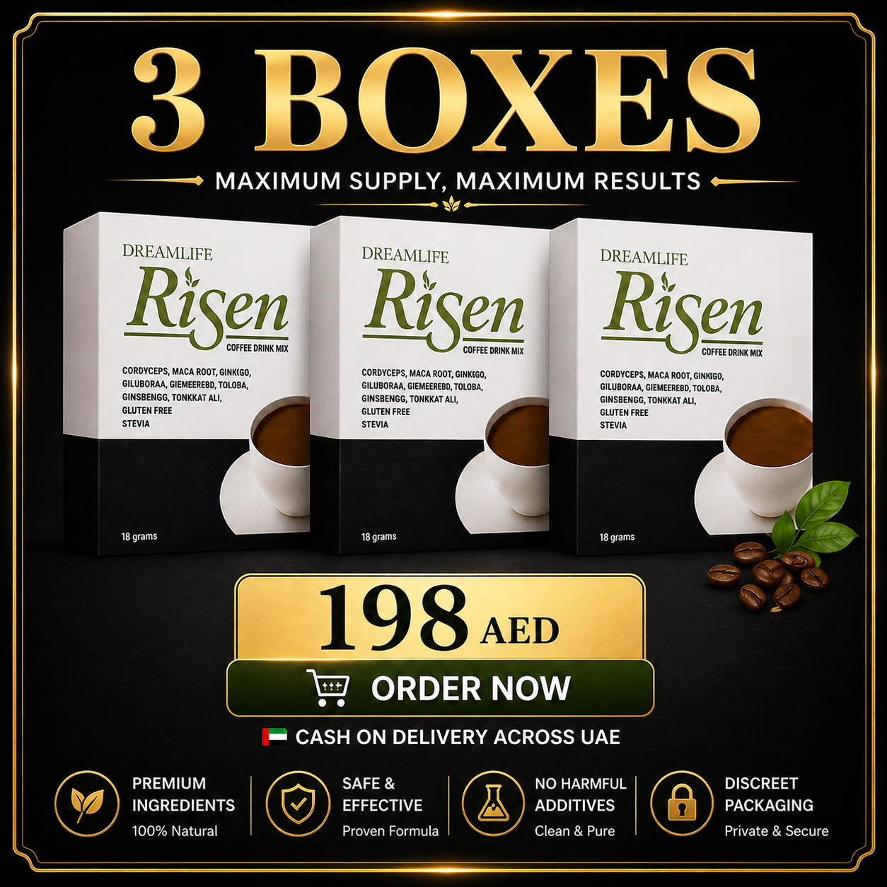 RISEN 3 BOXES (30 SACHETS)